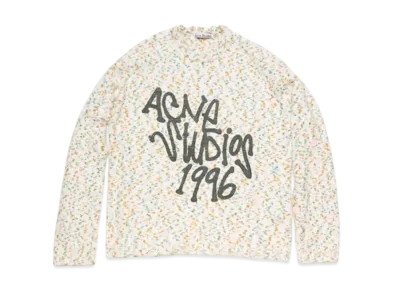 Acne Studios Printed Logo Sweater "White"