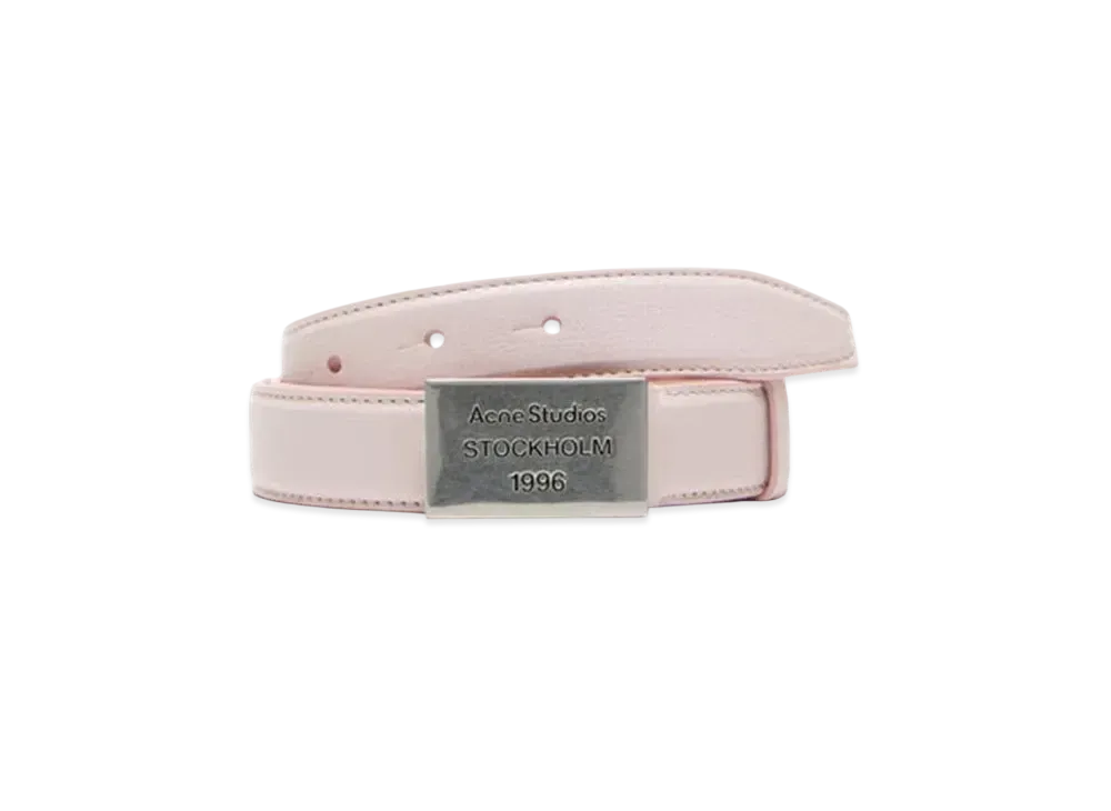 Acne Studios Logo Plaque Belt "Pink"