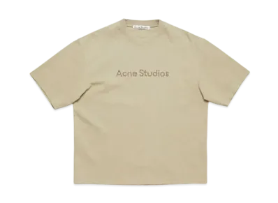 Acne Studios Logo T-Shirt Relaxed Fit "Sand Beige"