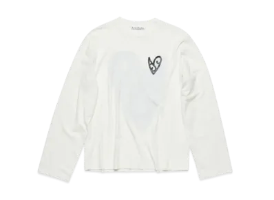 Acne Studios Logo T-Shirt Relaxed Fit "Optic White"