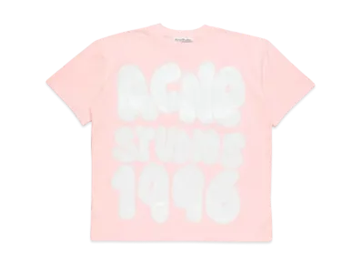 Acne Studios T-Shirt Logo Relaxed Unisex Fit "Innocent Pink"