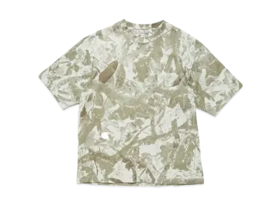 Acne Studios Crew Neck T-Shirt Relaxed Unisex Fit "Concrete Grey Camo"