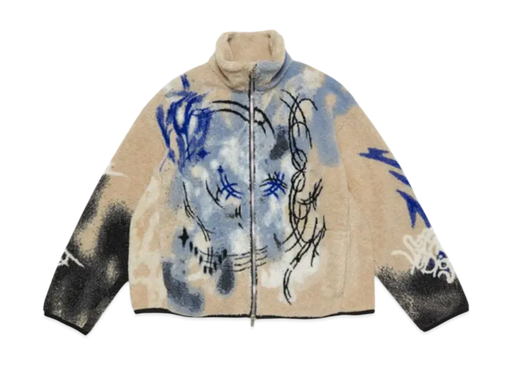 【Acne Studios】ベージュ Teddy ジャカード ジャケット Acne Studios - ツイルジャケット - カーキベージュ