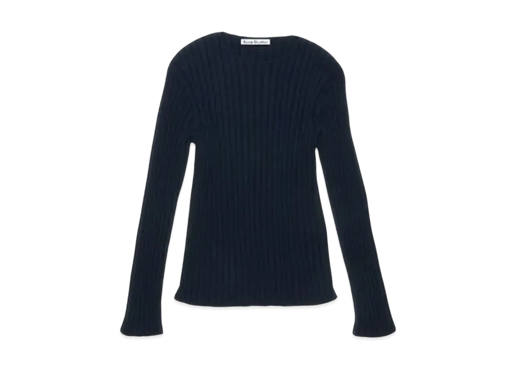 Acne Studios Ribbed Sweater "Navy"
