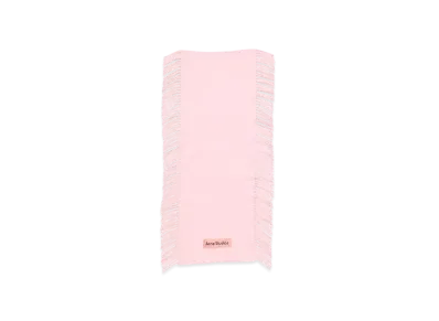 Acne Studios Fringe Wool Scarf "Pink"