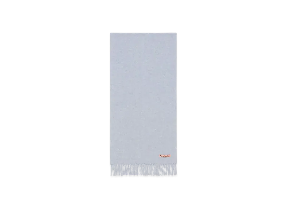 Acne Studios Fringe Wool Scarf Narrow "Powder Blue Melange"