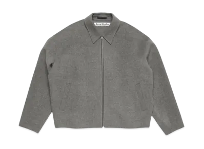Acne Studios Wool Zipper Jacket "Grey Melange"