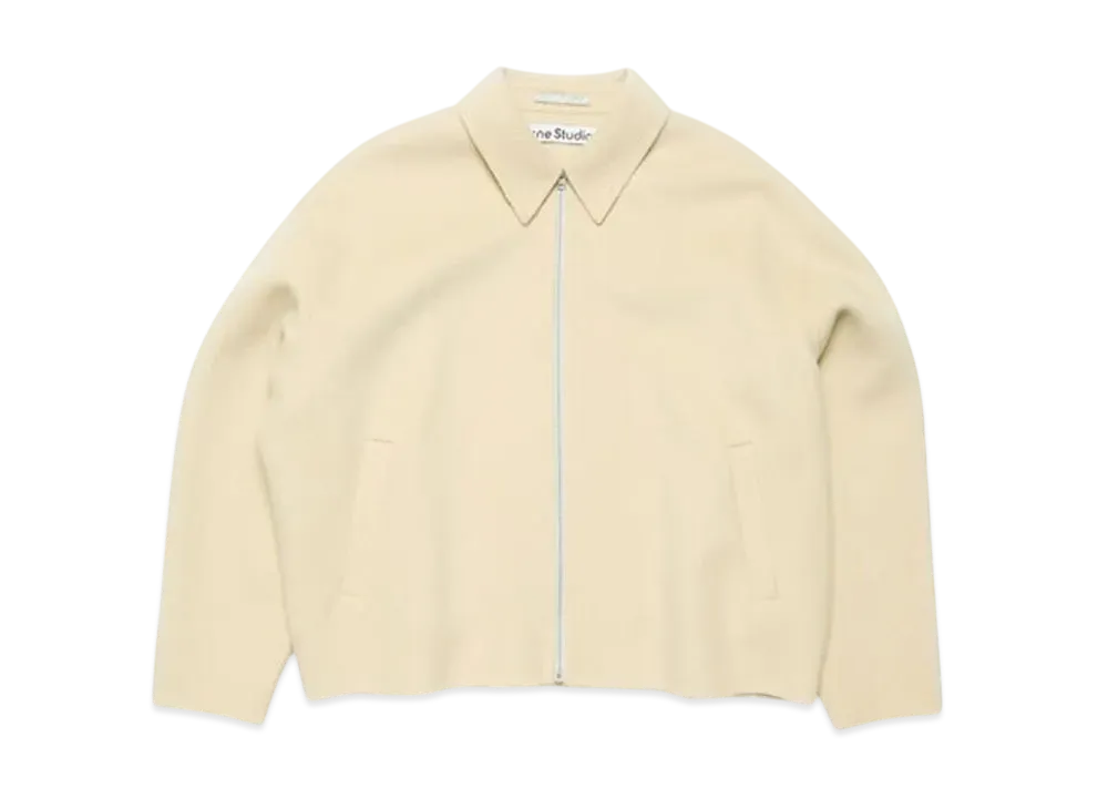 Acne Studios Wool Zipper Jacket "Oat Beige"
