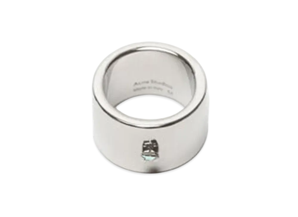 Acne Studios Crystal Ring "Silver"