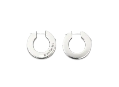 Acne Studios Crystal Hoop Earrings "Silver"
