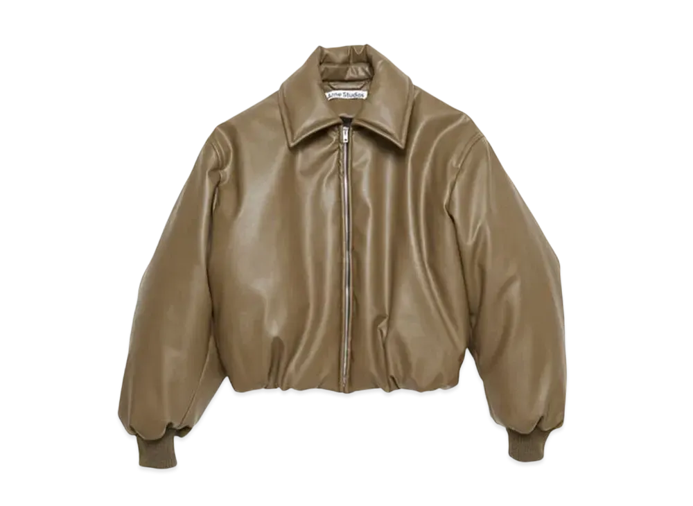 Acne Studios Coated Bomber Jacket "Khaki Green"