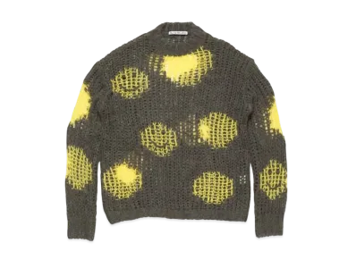 Acne Studios Embroidered Mohair Sweater "Khaki"