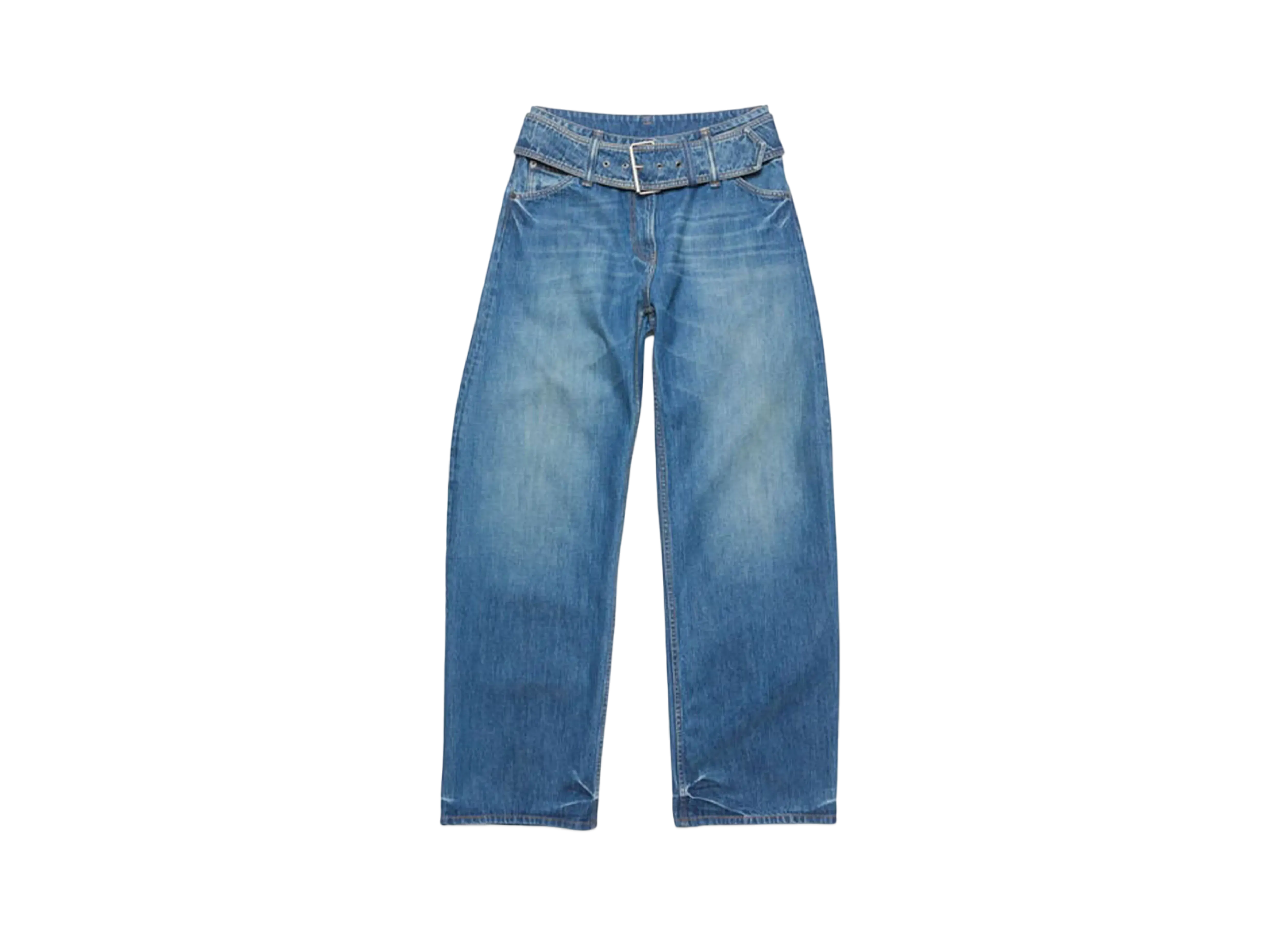 Acne Studios Denim Trousers With Belt "Indigo"
