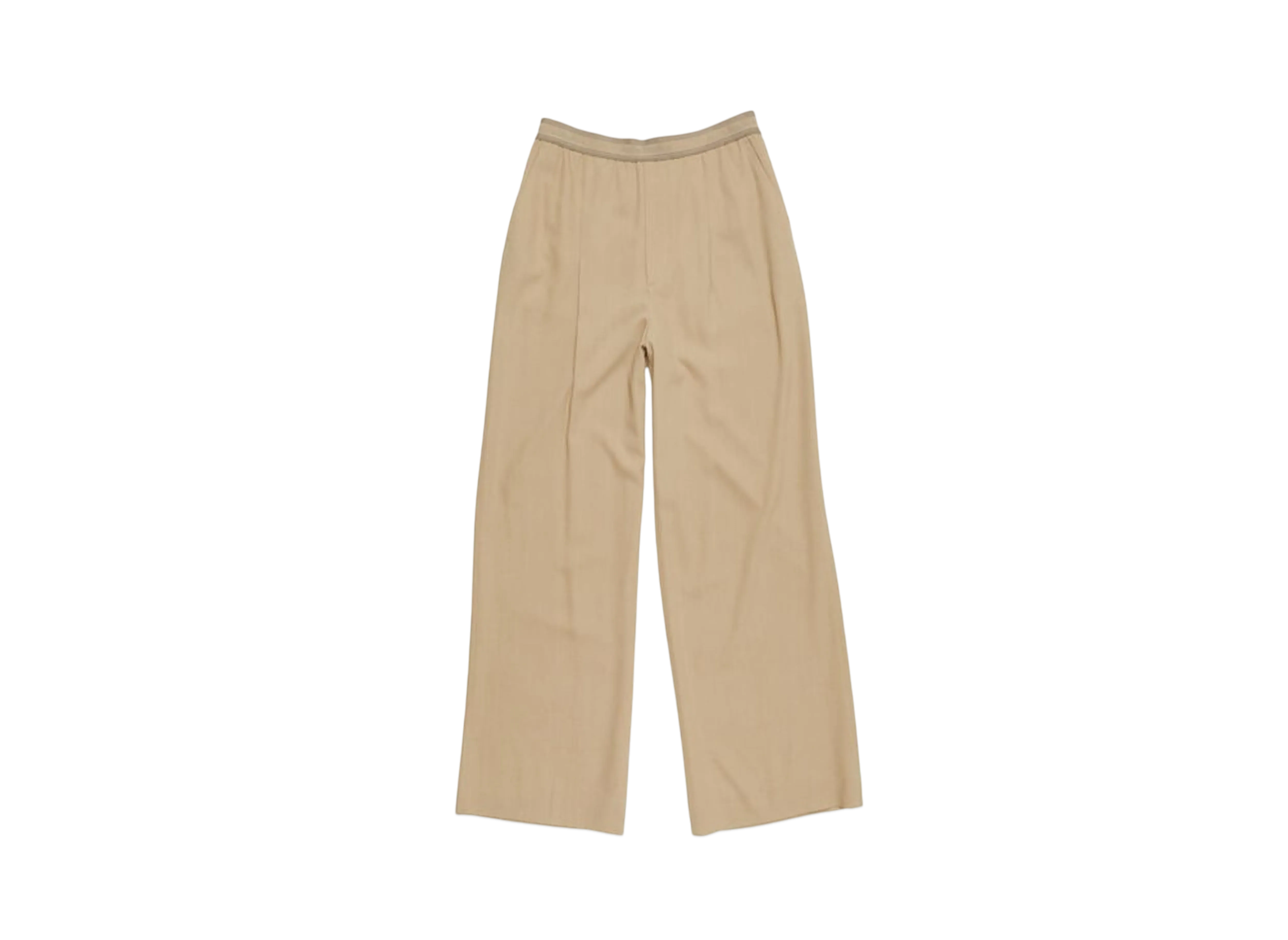 Acne Studios Logo Tape Trousers "Beige"