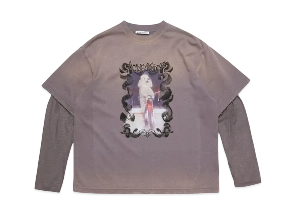 Acne Studios Layered Print T-Shirt "Brown"