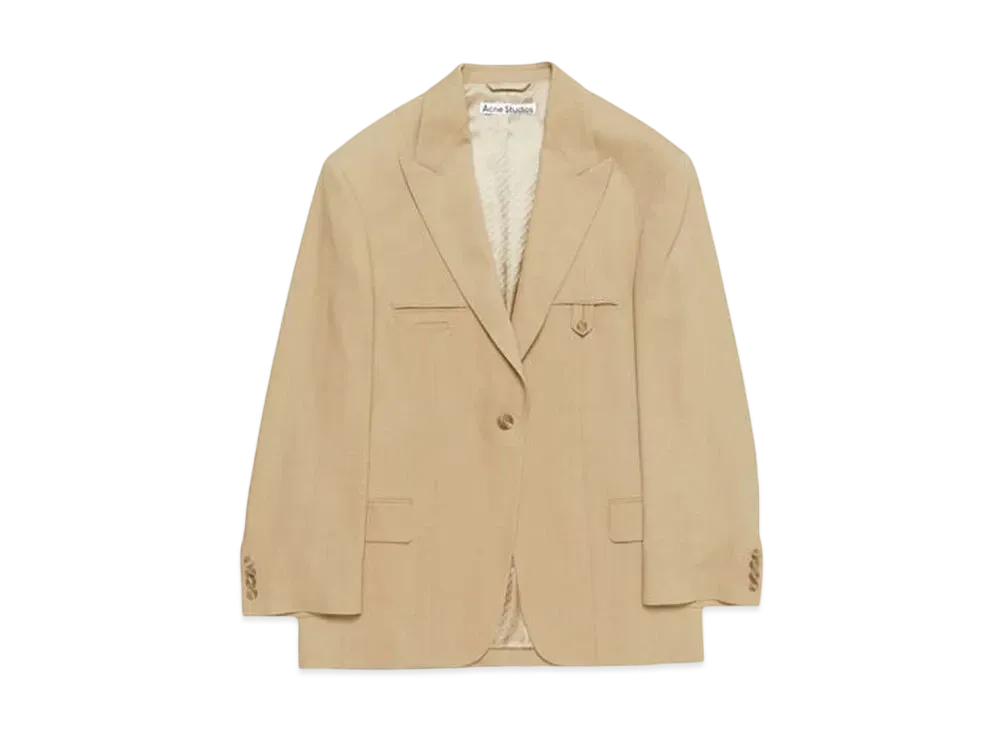 Acne Studios Relaxed Fit Suit Jacket "Beige"