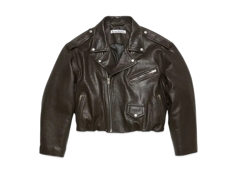 Acne Studios Leather Jacket "Brown"