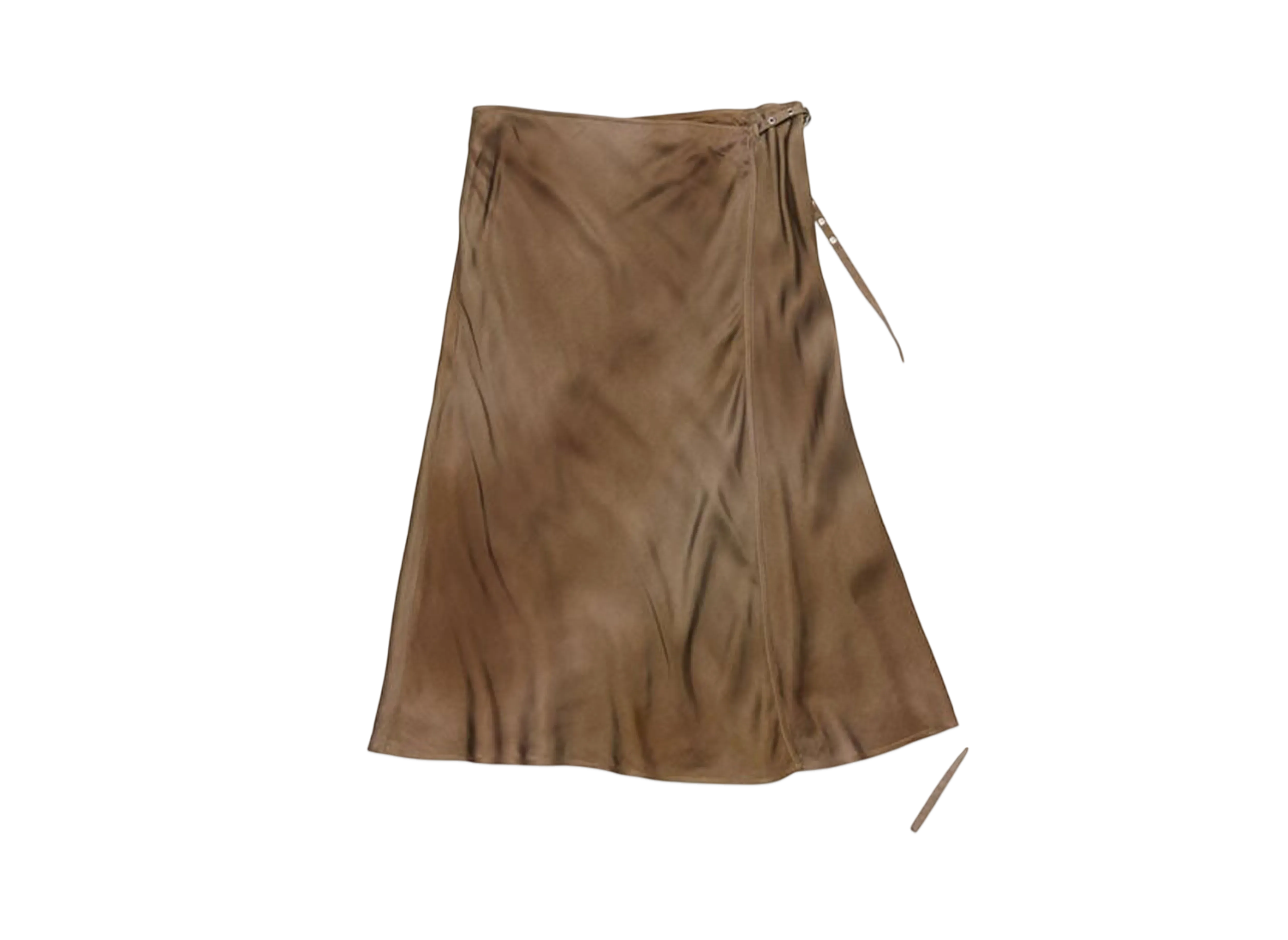 Acne Studios Satin Wrap Skirt "Brown"