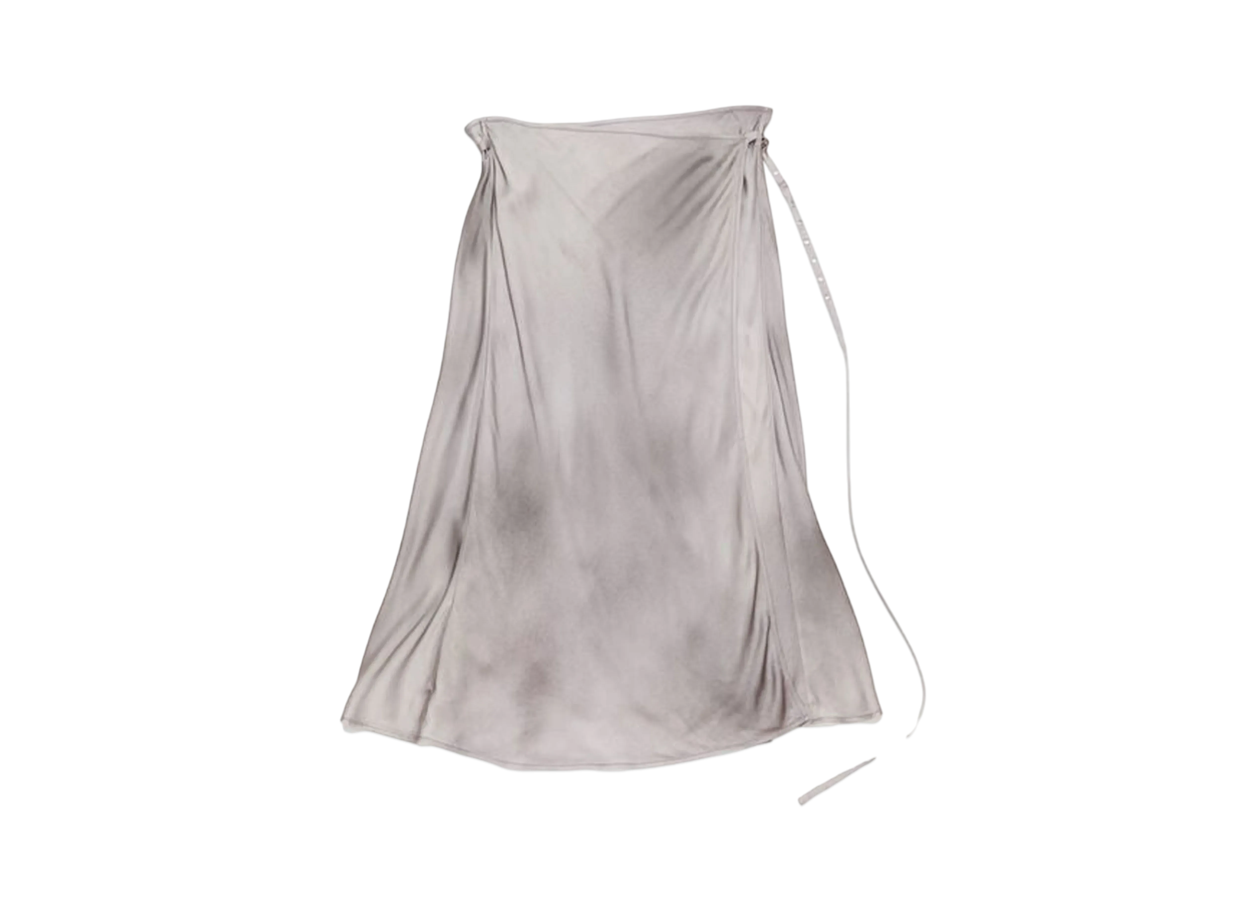 Acne Studios Satin Wrap Skirt "Gray"
