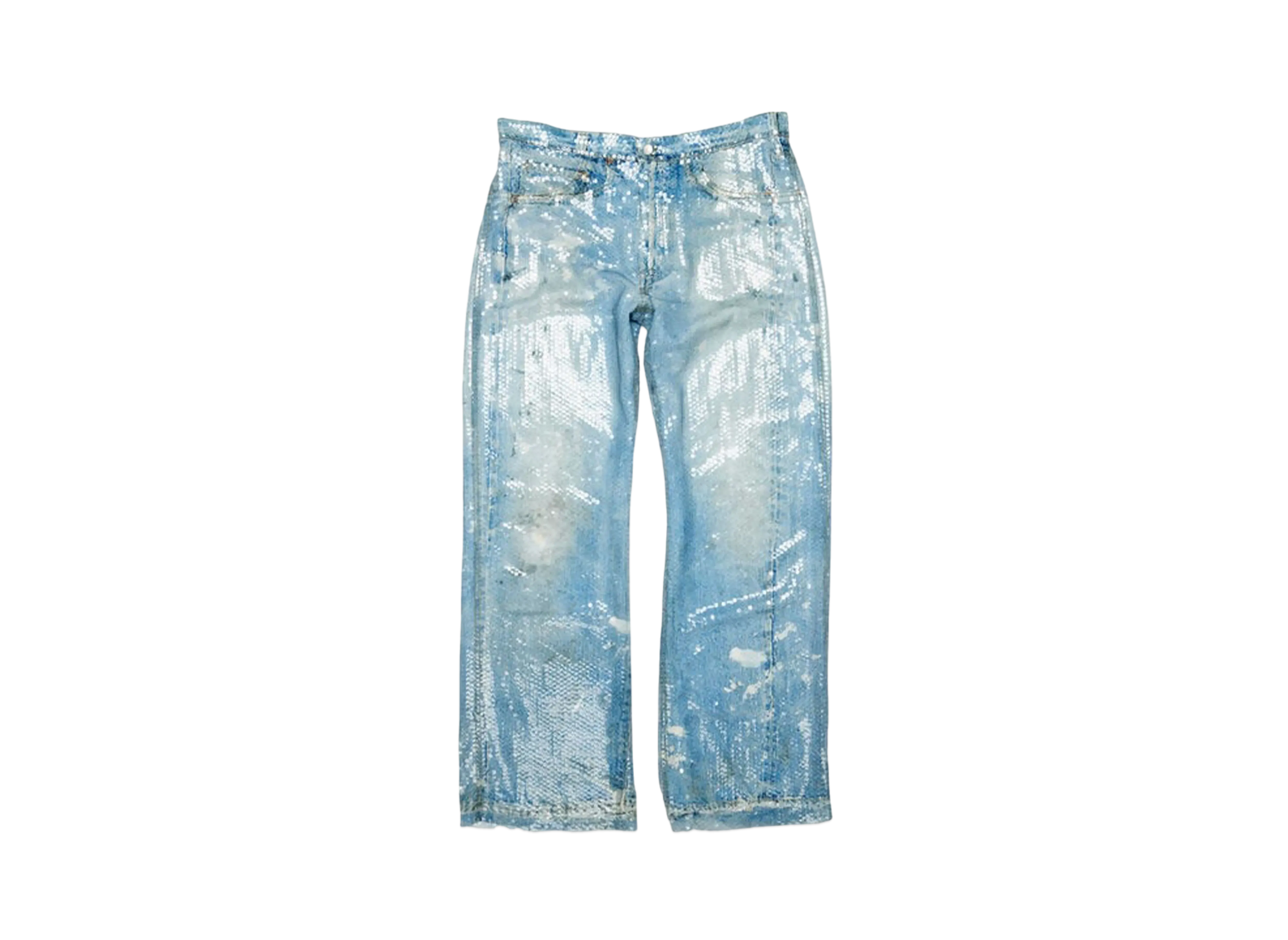 Acne Studios Printed Sequin Trousers "Blue"