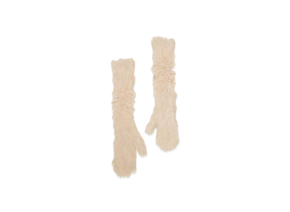 Acne Studios Fluffy Mittens "Beige"