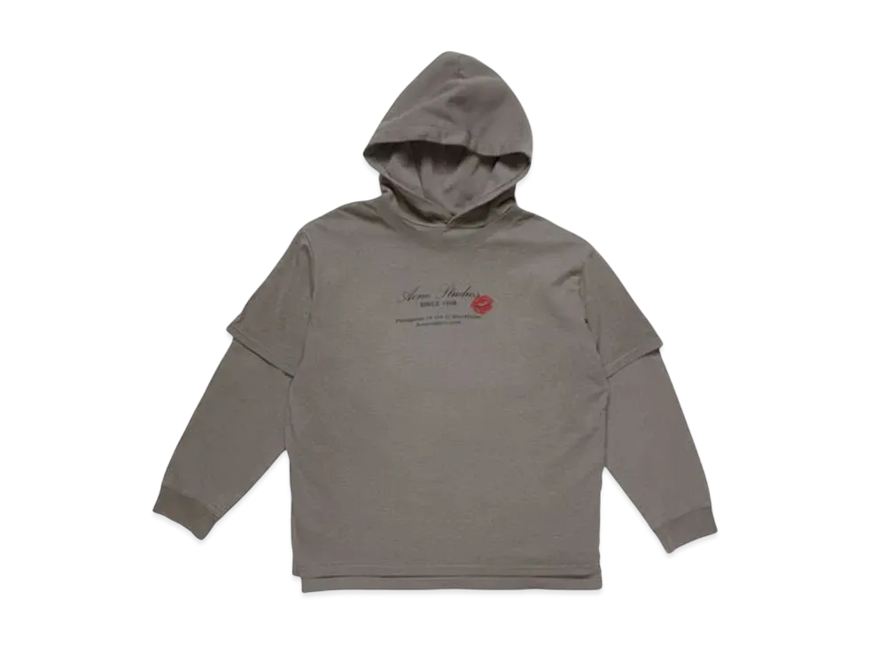Acne Studios Double Layered Hoodie "Gray"