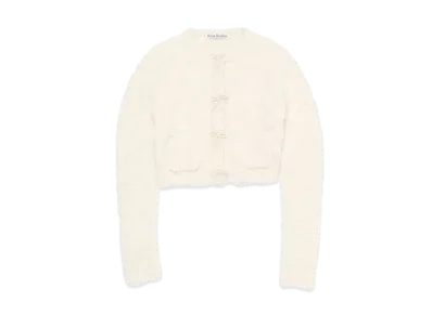 Acne Studios Ribbon Wool Cardigan "White"