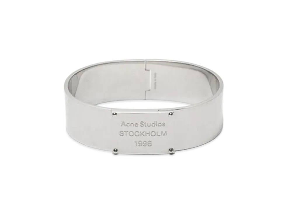 Acne Studios Engraved Logo Bracelet "Silver"