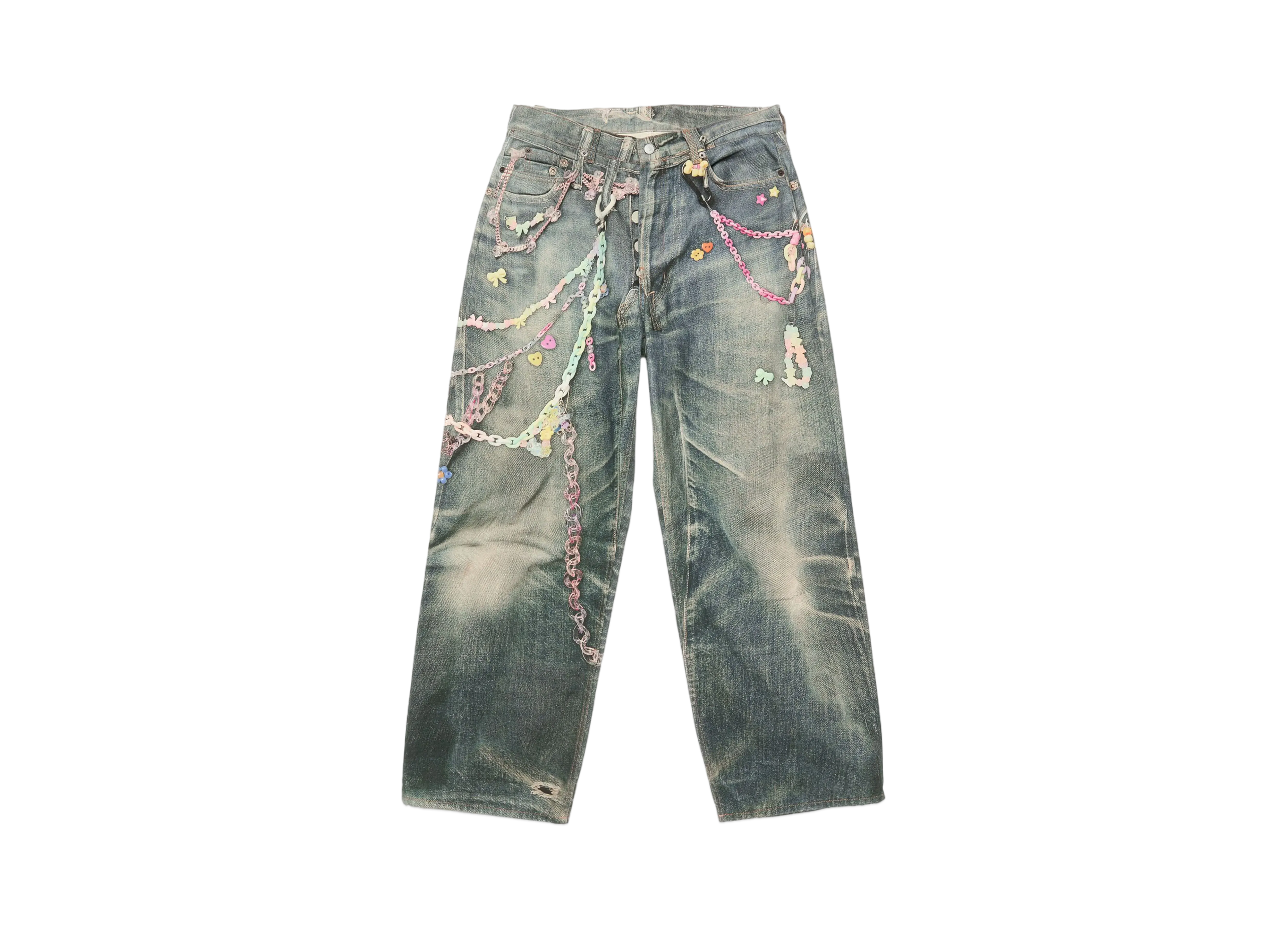 Acne Studios Baggy Fit Jeans - 1981F "Trompe l'oeil print"