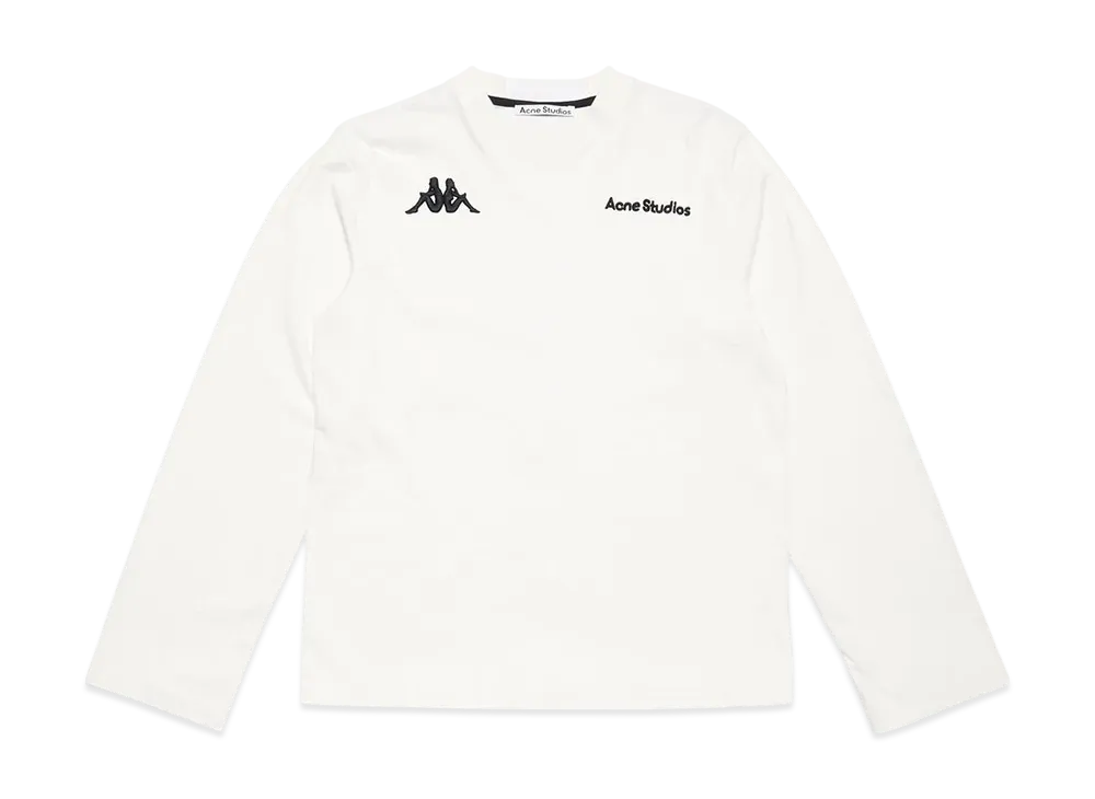 Acne Studios x Kappa Long Sleeve Logo T-Shirt "White"