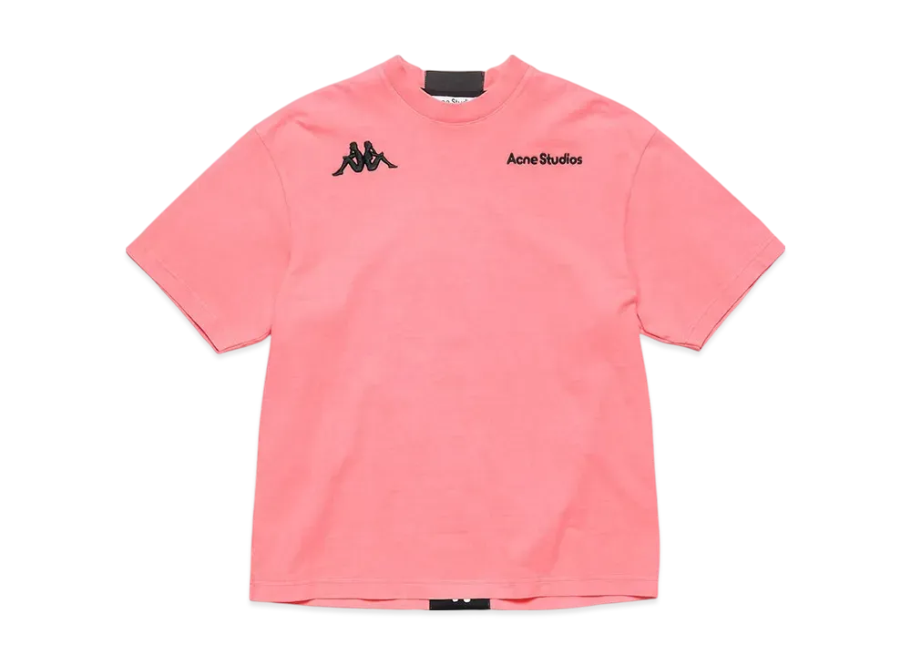 Acne Studios x Kappa Short Sleeve Logo T-Shirt "Neon Pink"