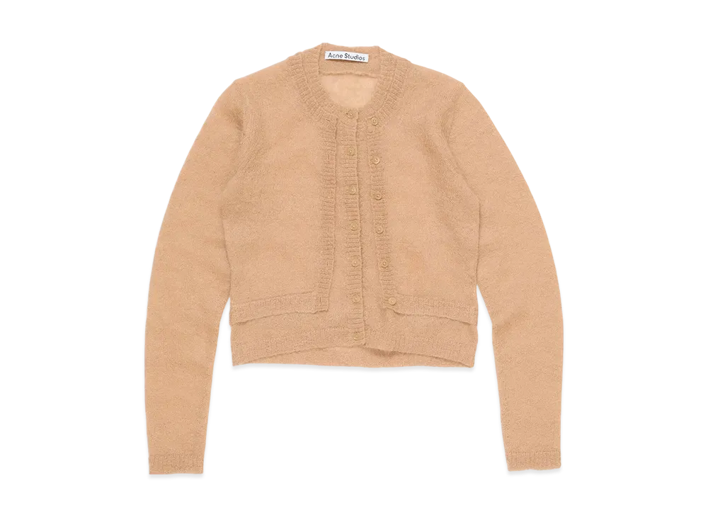 Acne Studios Layered Mohair Cardigan "Beige"