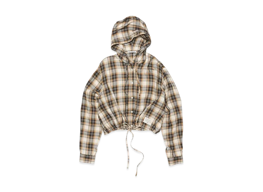 Acne Studios Hooded Overshirt "Beige/Black"