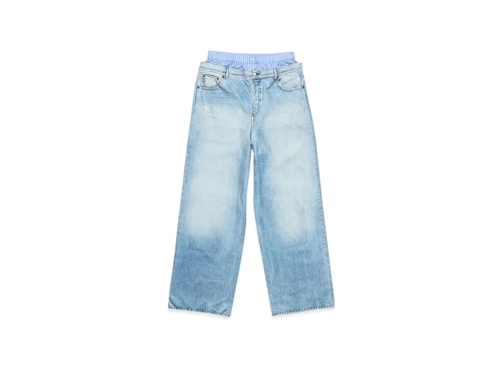 Acne Studios Printed Trousers "Light Blue"