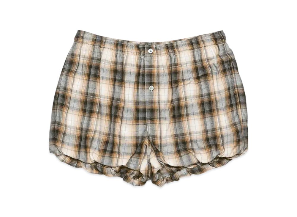 Acne Studios Check Shorts "Beige/Black"