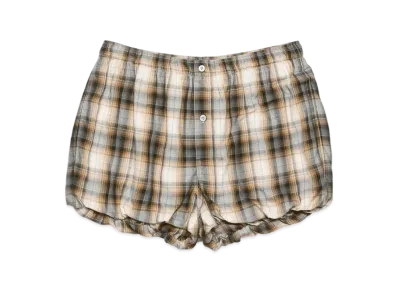 Acne Studios Check Shorts "Beige/Black"