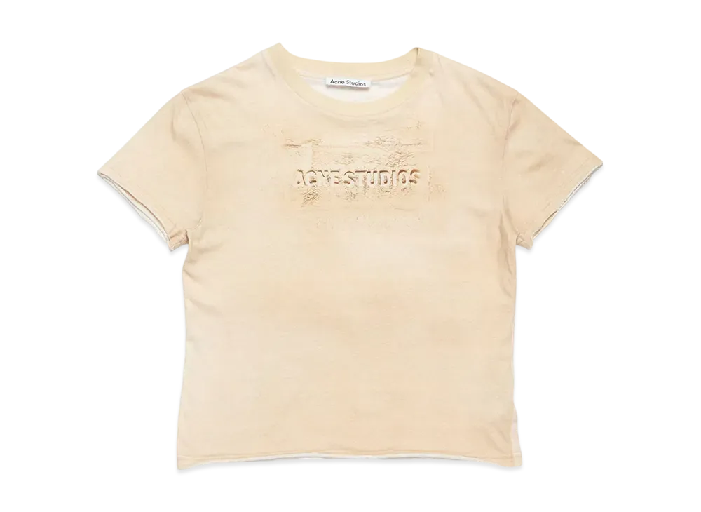 Acne Studios Print T-Shirt "Sand Beige"