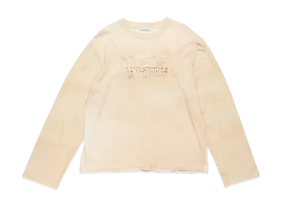 Acne Studios Long Sleeve Logo T-Shirt "Sand Beige"