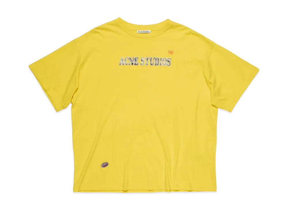Acne Studios Logo T-Shirt "Bright Yellow"