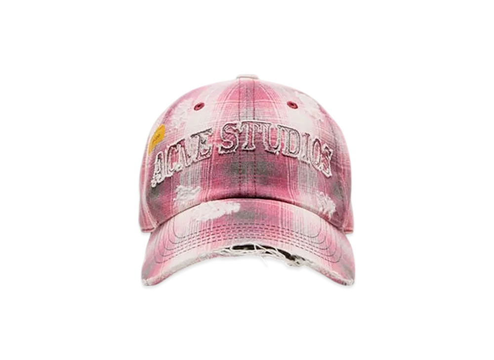 Acne Studios Distressed Cap "Red/Black"
