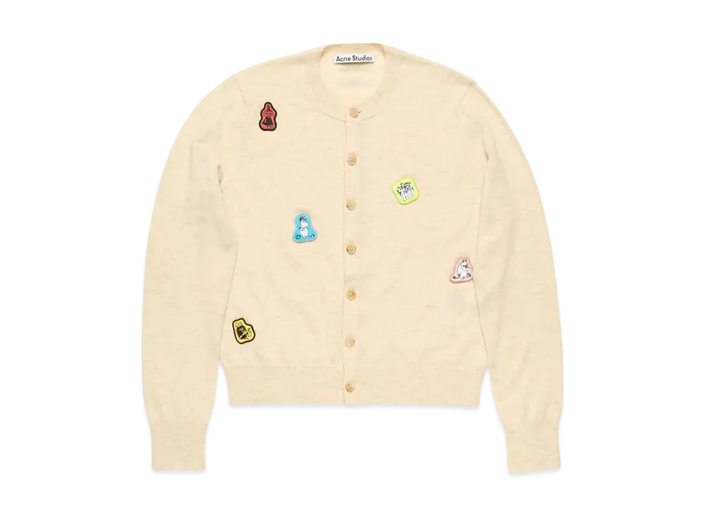 Acne Studios x Moomin Cardigan Yak Wool "Oatmeal Melange"