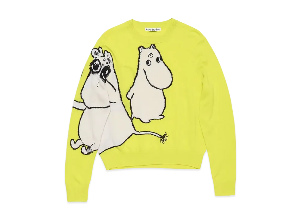 Acne Studios x Moomin Sweater "Neon Yellow"