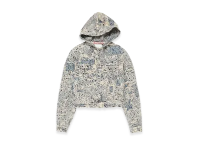 Acne Studios Hooded Denim Jacket "Mid Blue"