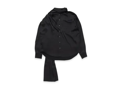Acne Studios Layered Satin Blouse "Black"