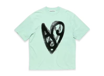 Acne Studios Logo T-shirt - Relaxed fit "Sea foam green"