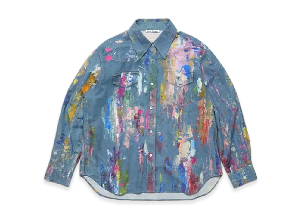 Acne Studios Button-up shirt "Blue/Multi"