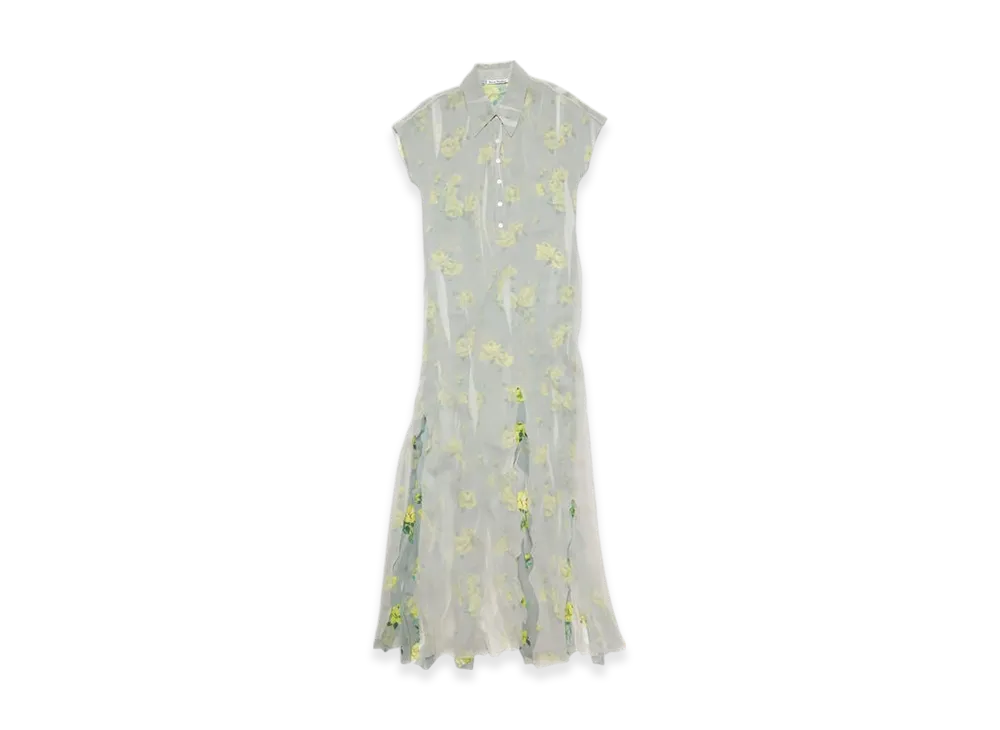 Acne Studios Layered dress "Yellow/Grey"