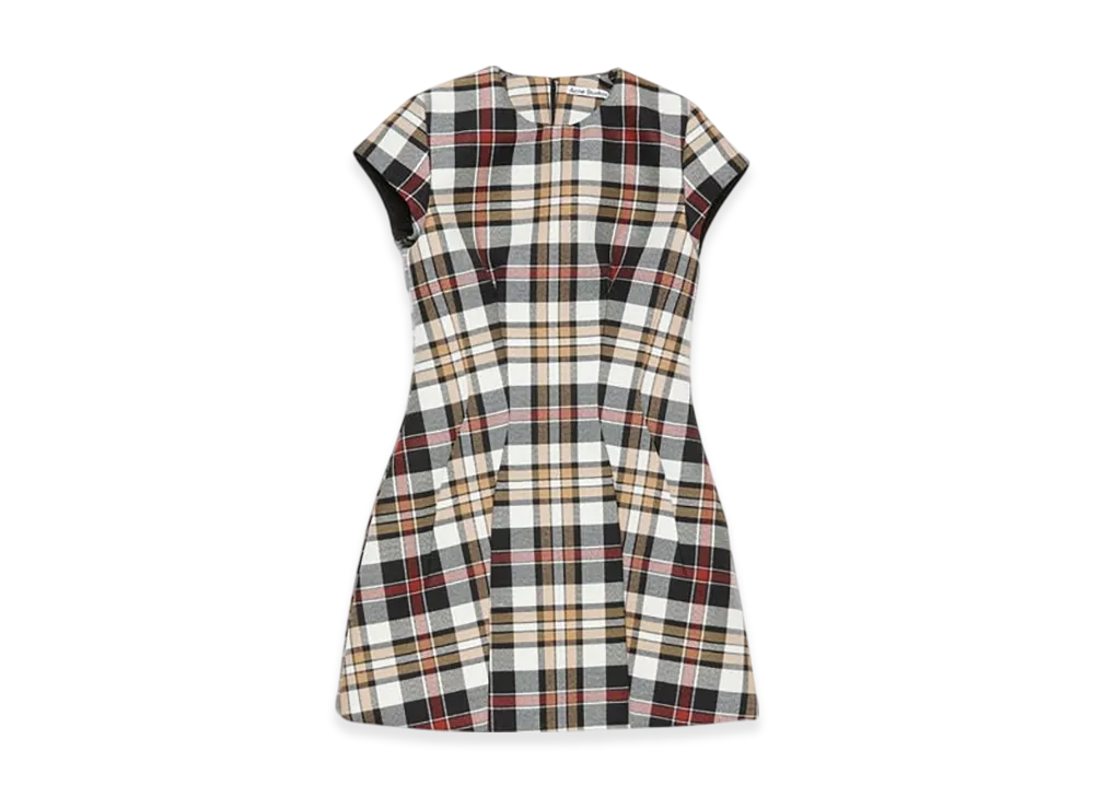 Acne Studios Check dress "Multi brown"