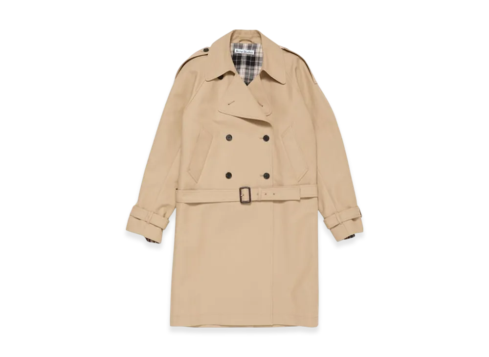Acne Studios Satin trench coat "Beige"