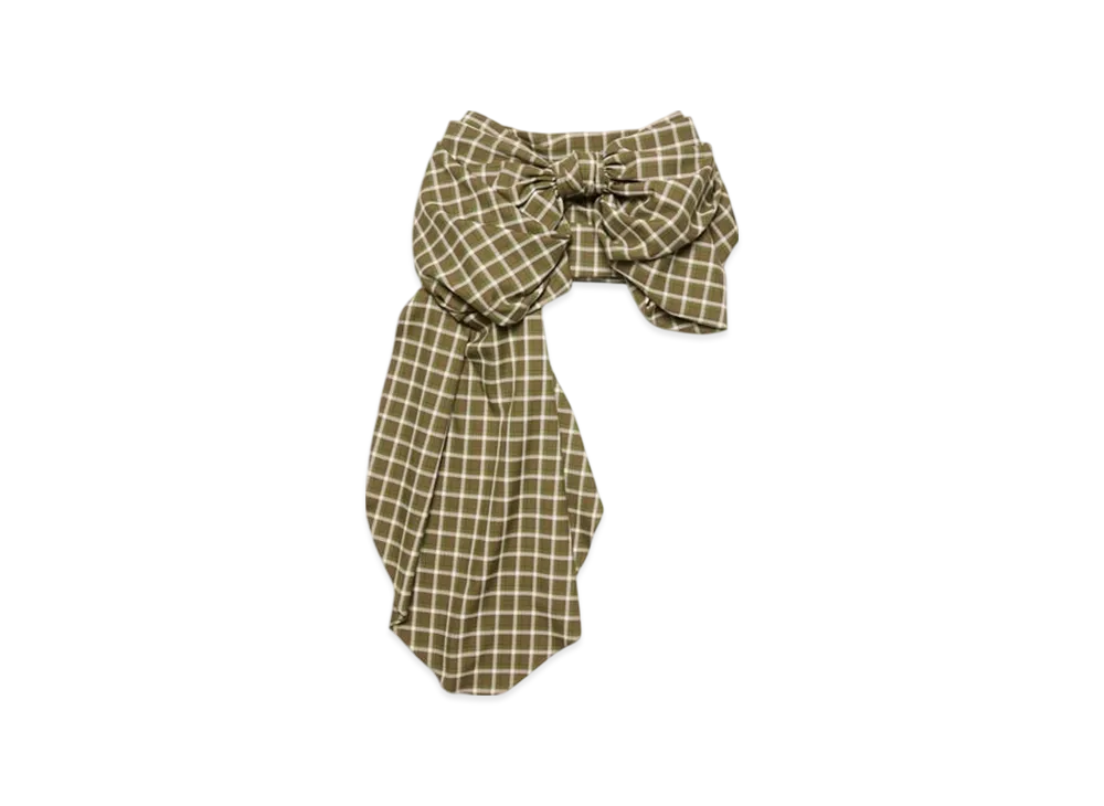 Acne Studios Bow skirt "Green/beige"